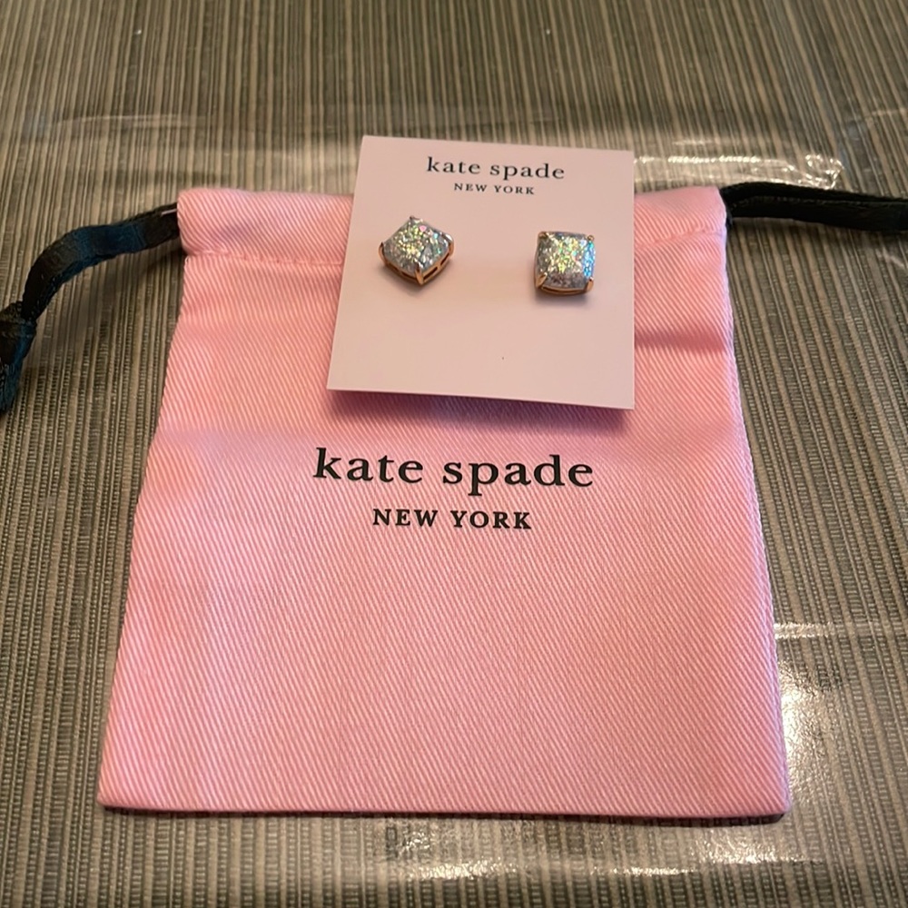 Brand new Kate Spade Opal Stud Earrings with bag
